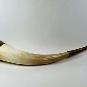 Vintage Soviet Caucasus Drinking Wine Horn Partridge souvenir wall USSR